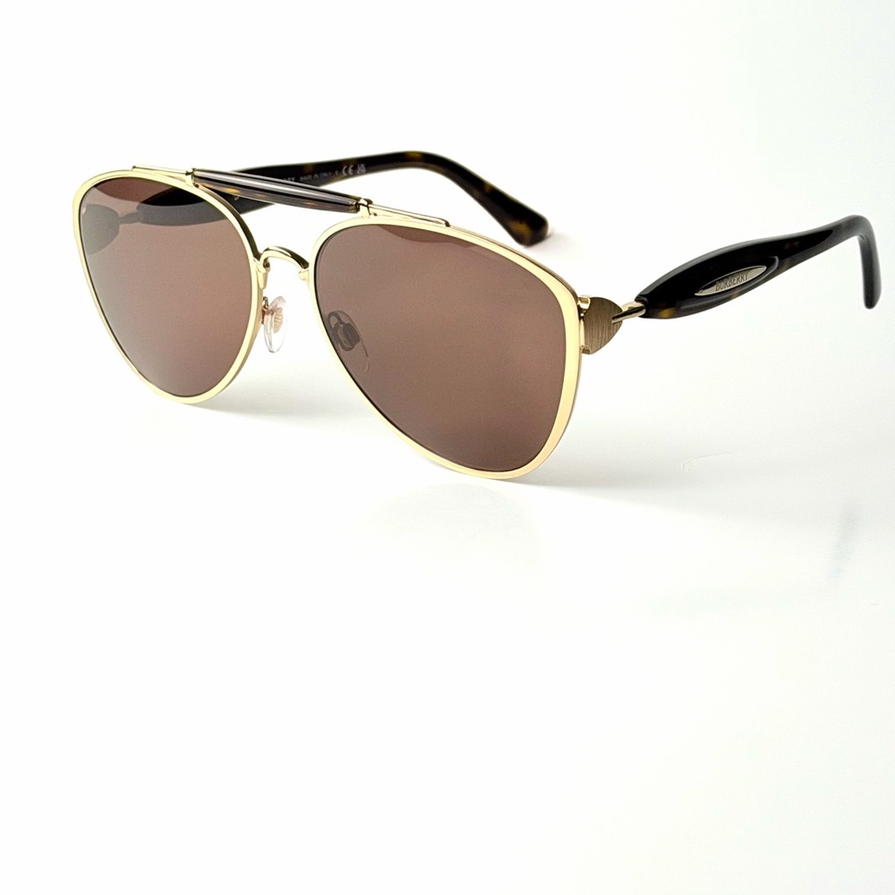 Burberry B 3160 1109/73 Sunglasses   Brown Gold Lenses Pilot Aviator  61mm